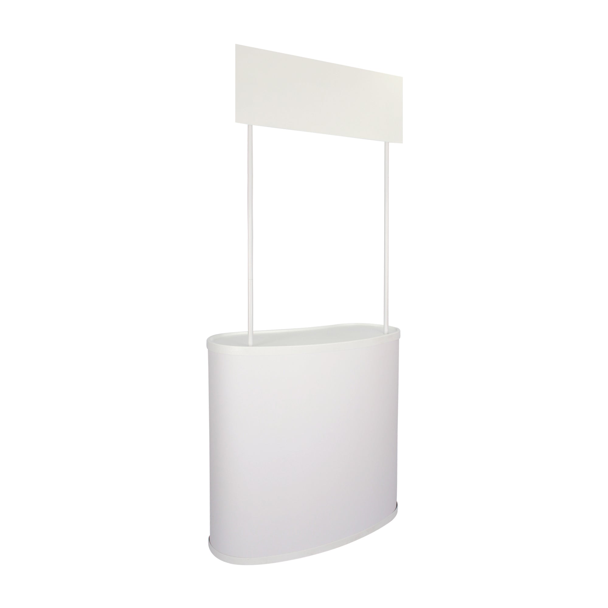 Stand Counter Publicitario Plástico Ovalado MB-001 – Amplivisual